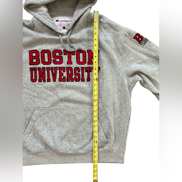 Champion Boston University Pullover Hoodie Men’s Size XL Gray Reverse Weave - Picture 6 of 10
